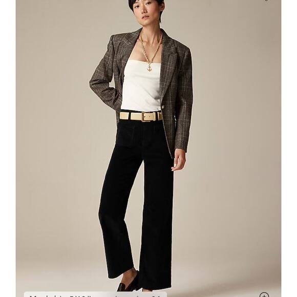 J. Crew Sailor slim-wide pant in stretch corduroy black size 29 - Picture 1 of 5